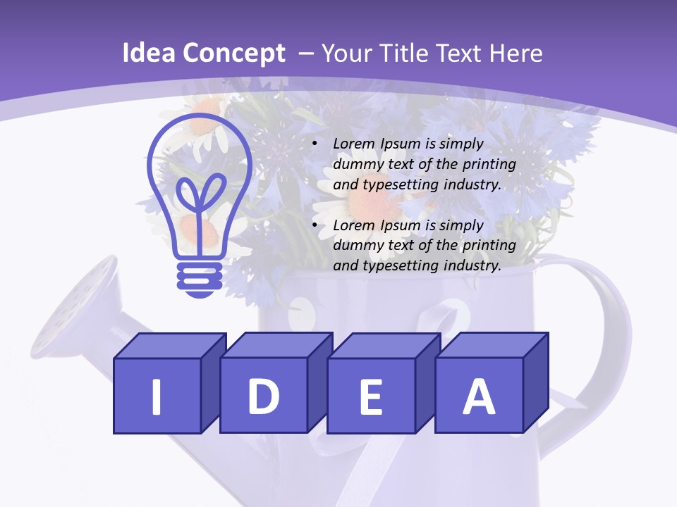 Floral Close Bow PowerPoint Template