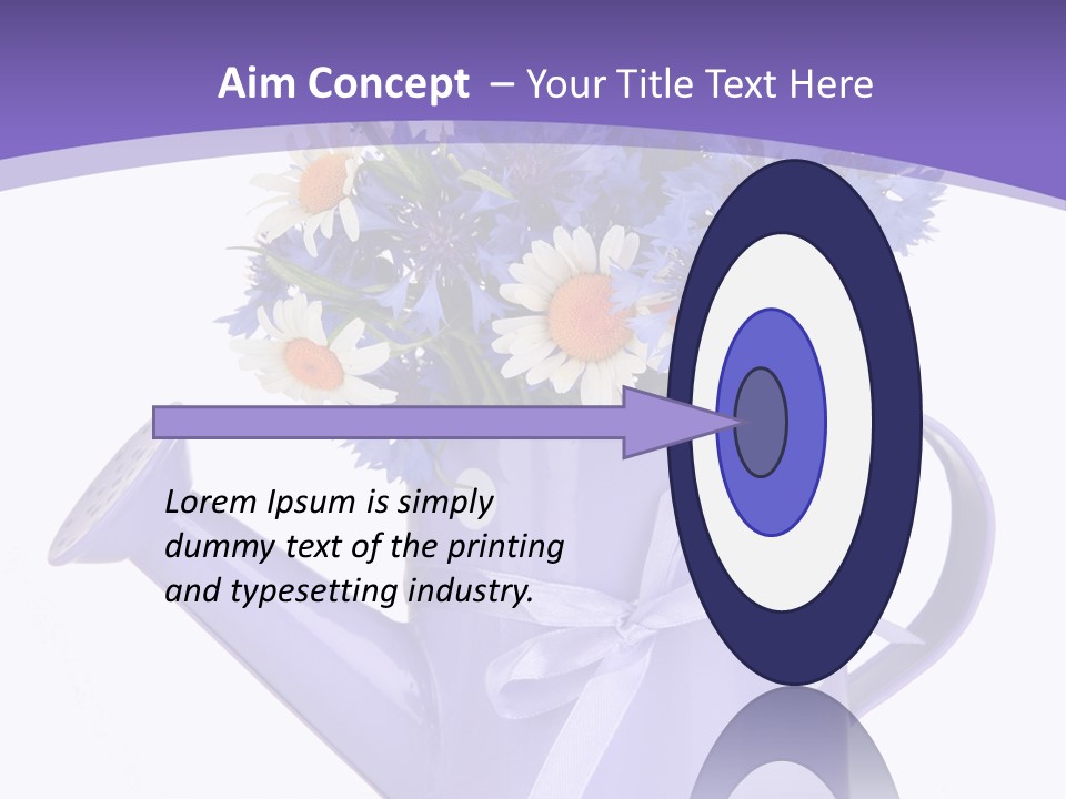 Floral Close Bow PowerPoint Template