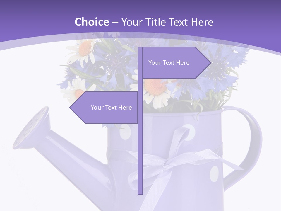 Floral Close Bow PowerPoint Template