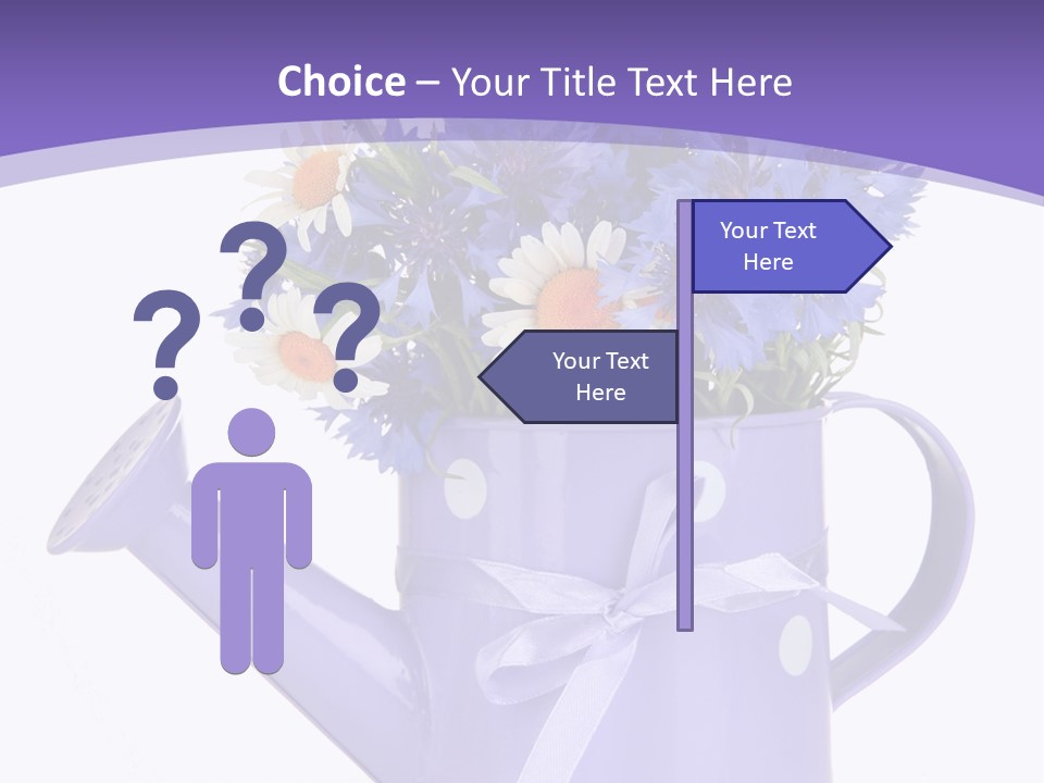 Floral Close Bow PowerPoint Template