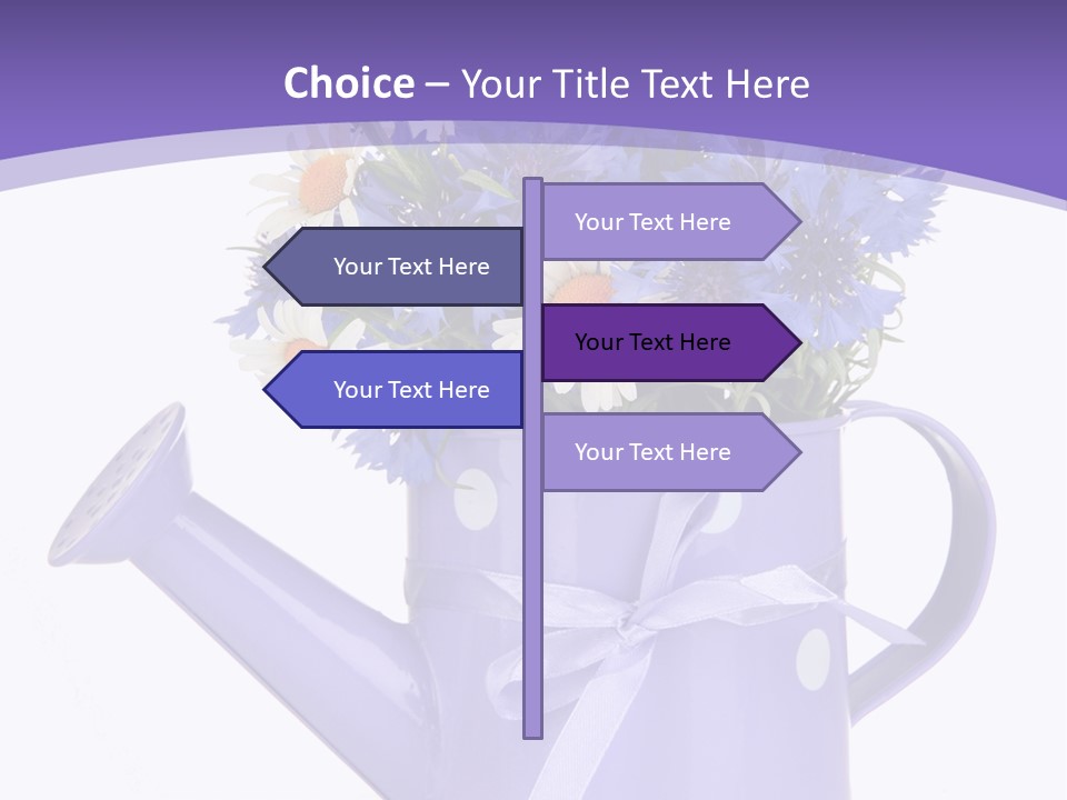 Floral Close Bow PowerPoint Template