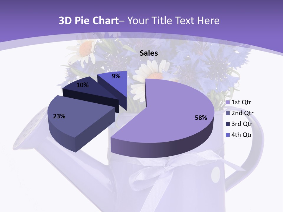 Floral Close Bow PowerPoint Template