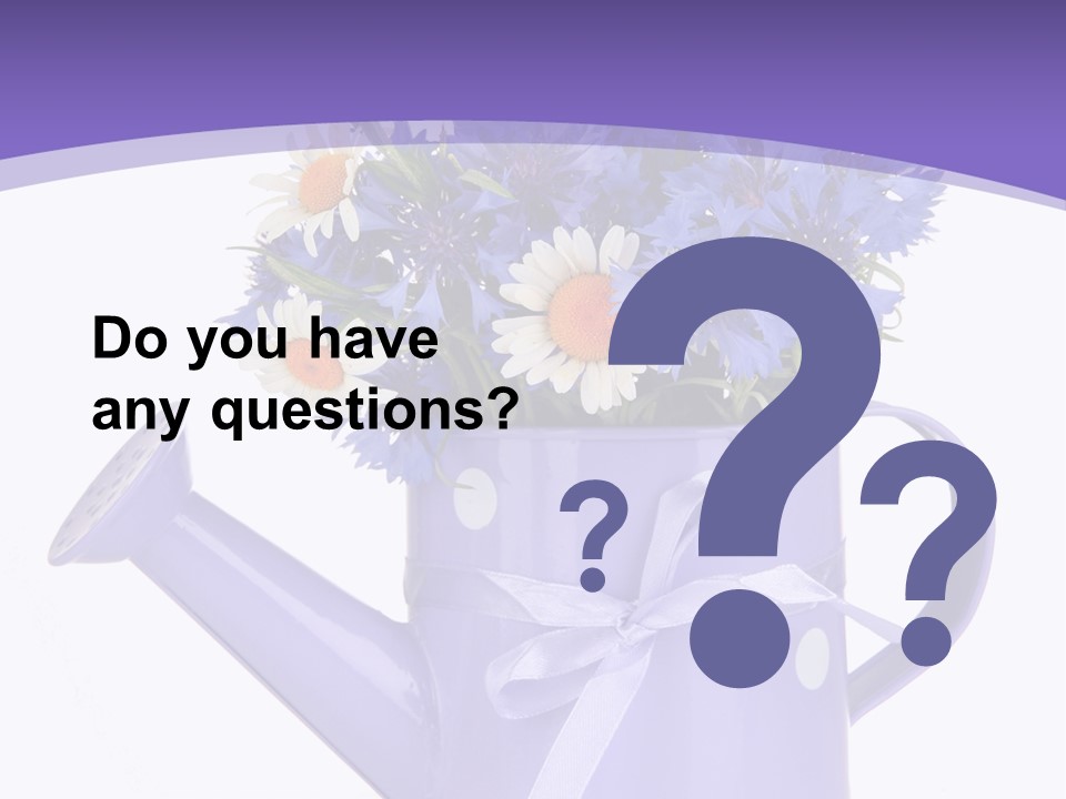 Floral Close Bow PowerPoint Template