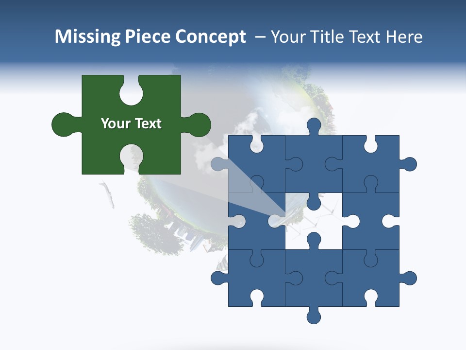 Green Sunlight Map PowerPoint Template