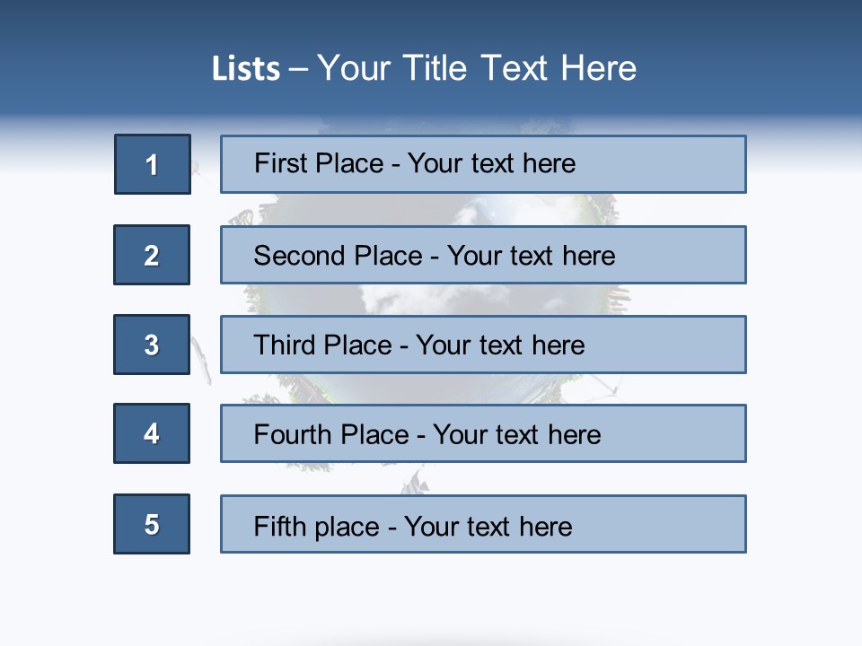 Green Sunlight Map PowerPoint Template