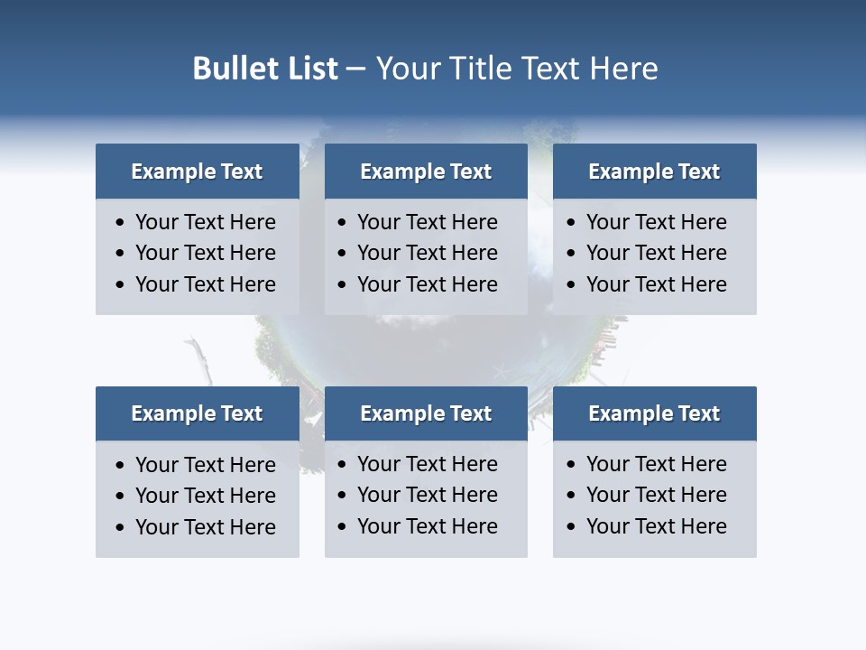 Green Sunlight Map PowerPoint Template