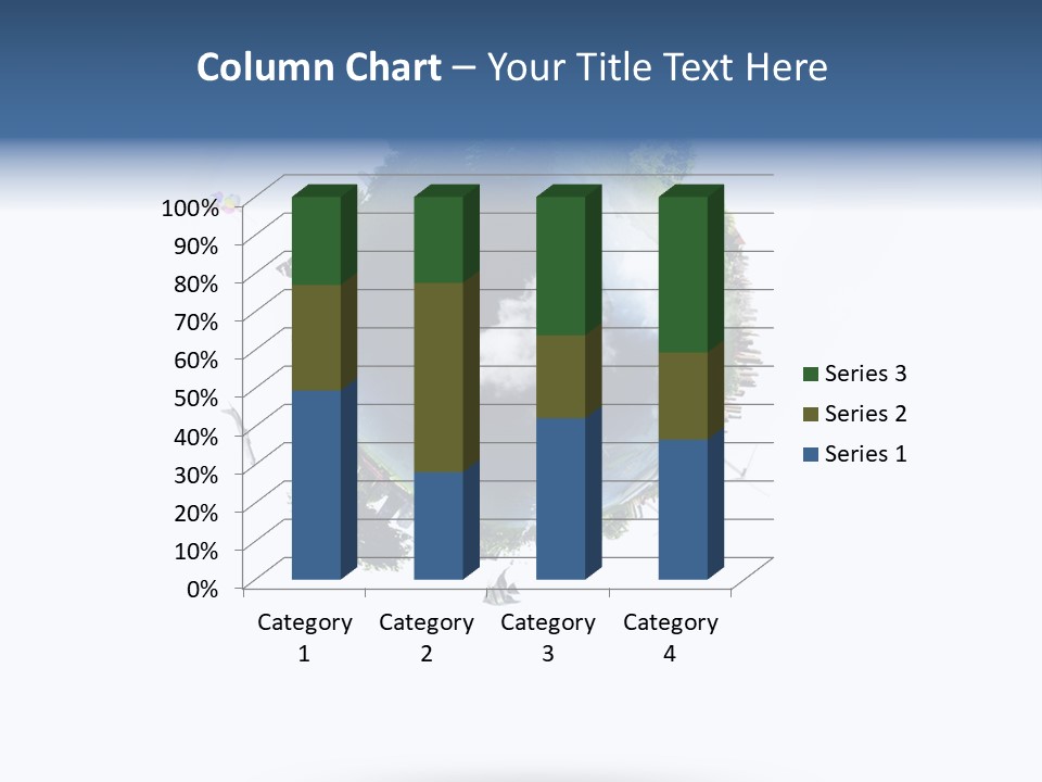 Green Sunlight Map PowerPoint Template