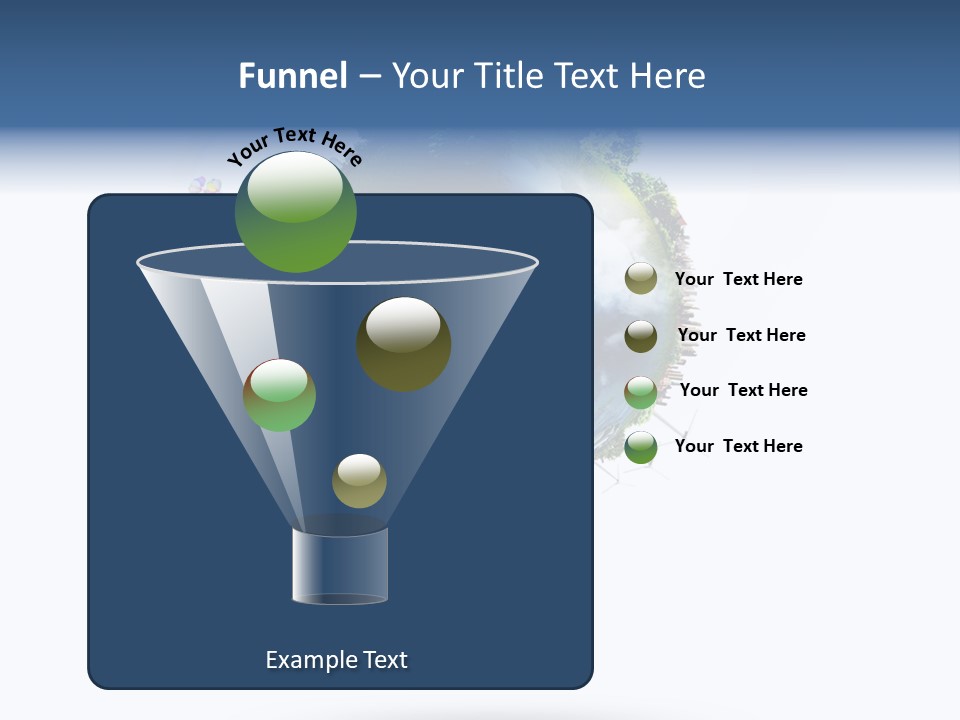 Green Sunlight Map PowerPoint Template
