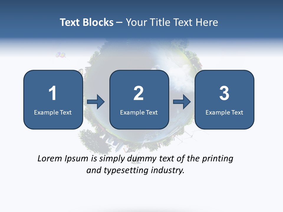 Green Sunlight Map PowerPoint Template