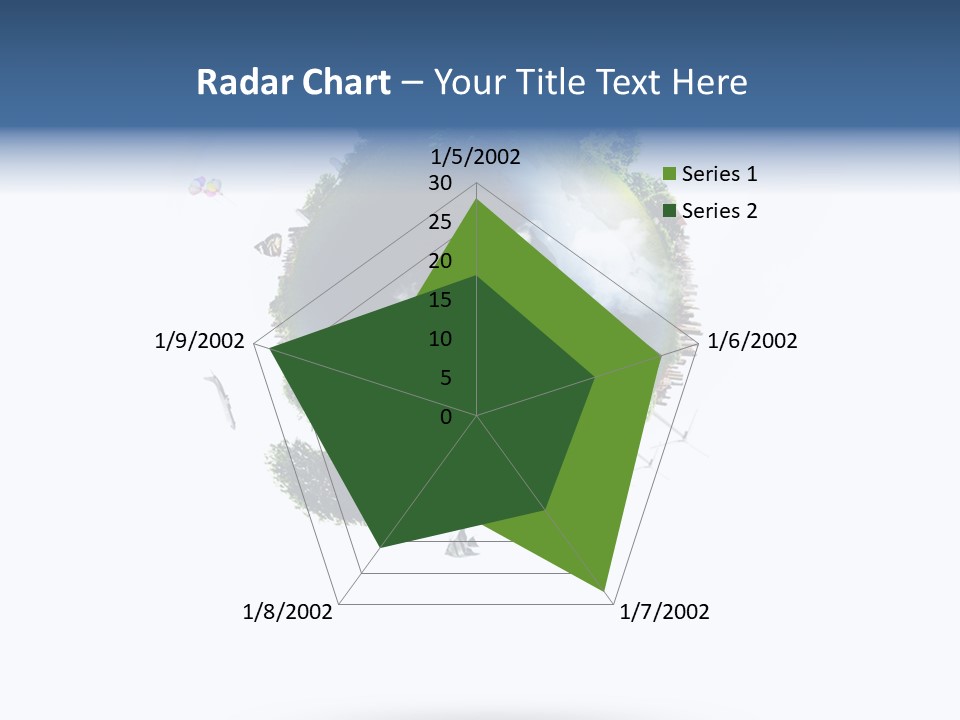 Green Sunlight Map PowerPoint Template