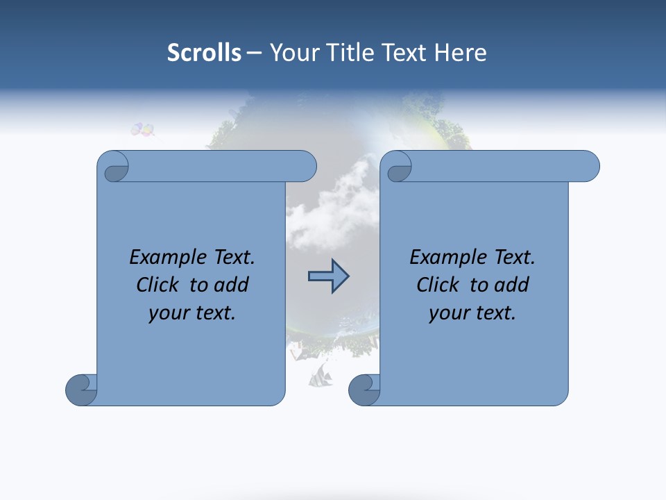 Green Sunlight Map PowerPoint Template