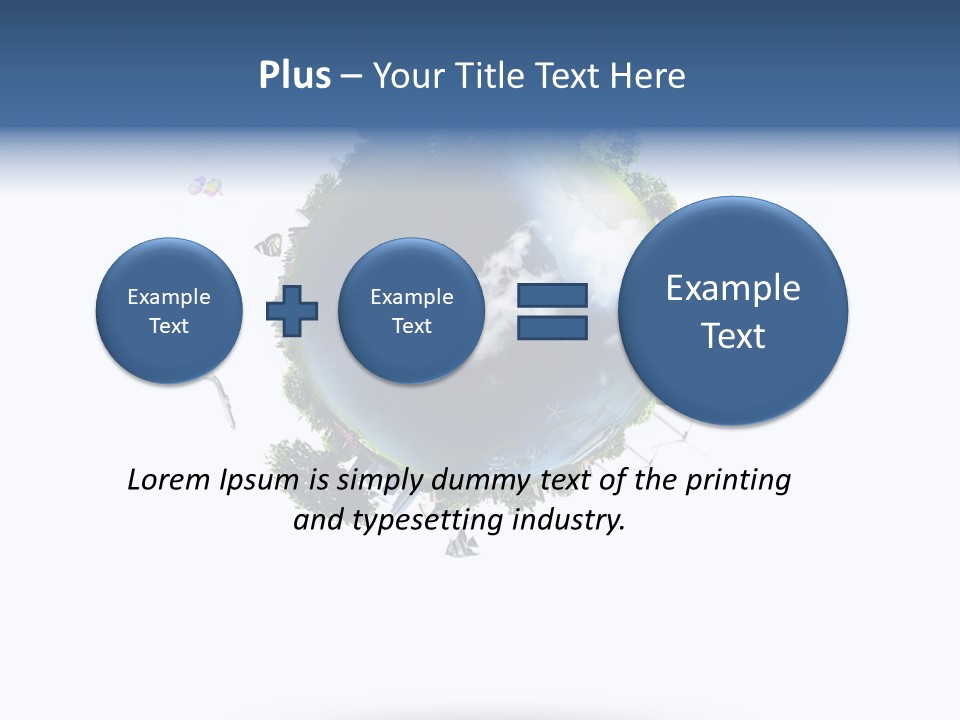 Green Sunlight Map PowerPoint Template