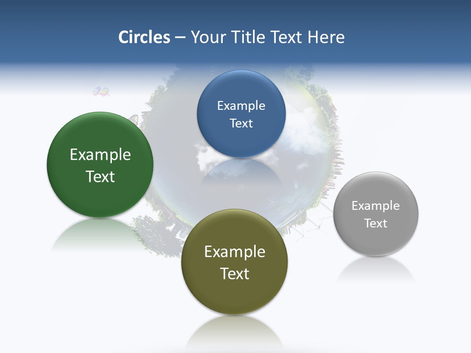 Green Sunlight Map PowerPoint Template