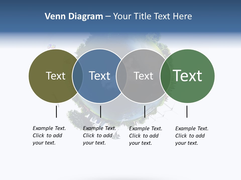 Green Sunlight Map PowerPoint Template