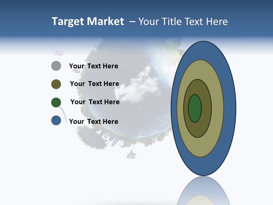 Green Sunlight Map PowerPoint Template