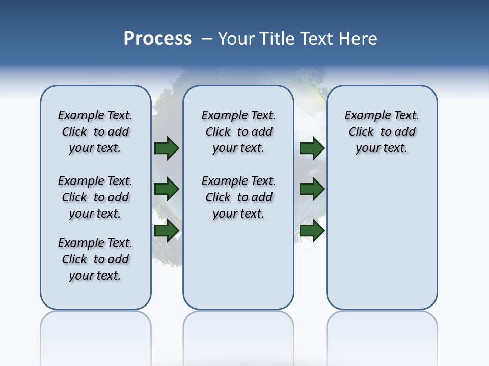 Green Sunlight Map PowerPoint Template