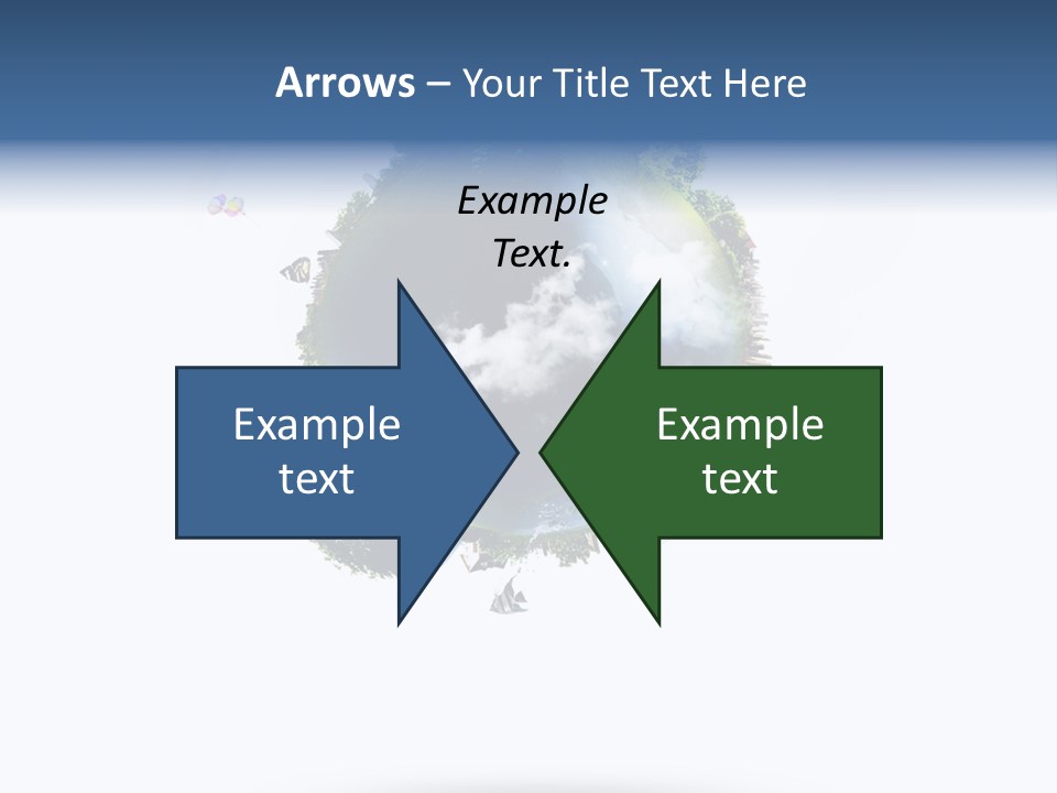 Green Sunlight Map PowerPoint Template