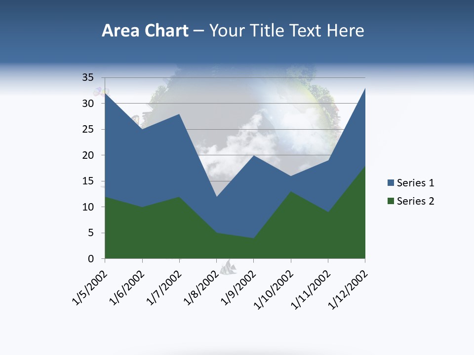 Green Sunlight Map PowerPoint Template