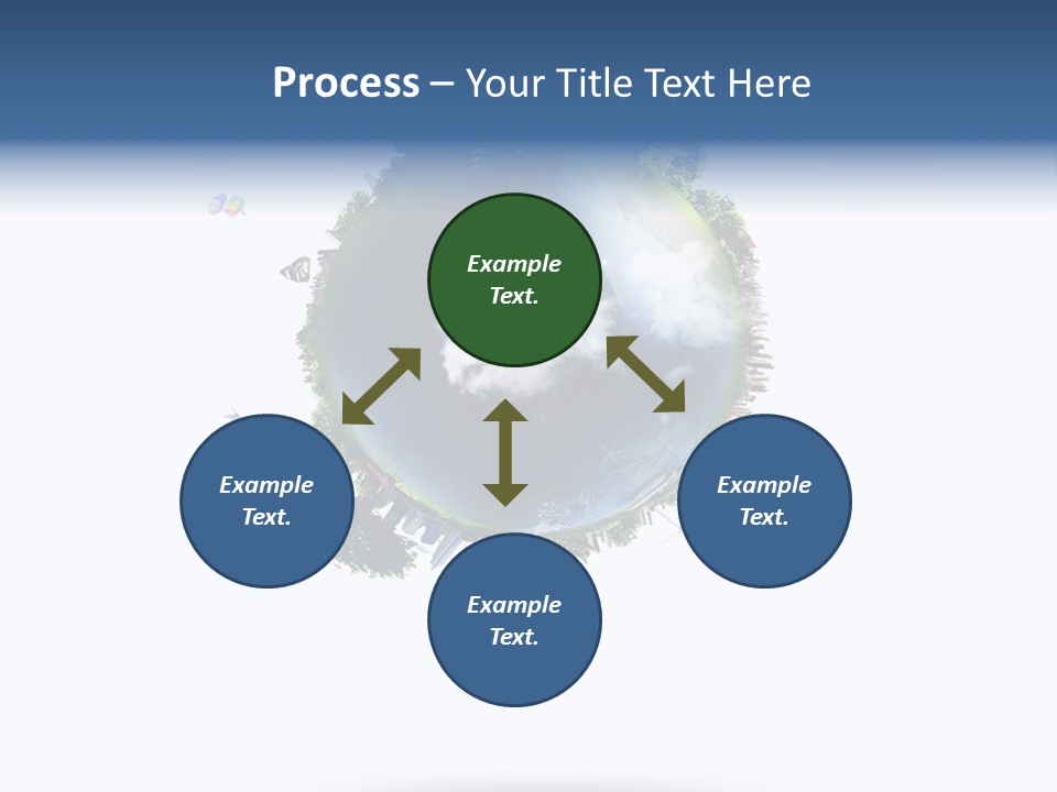 Green Sunlight Map PowerPoint Template