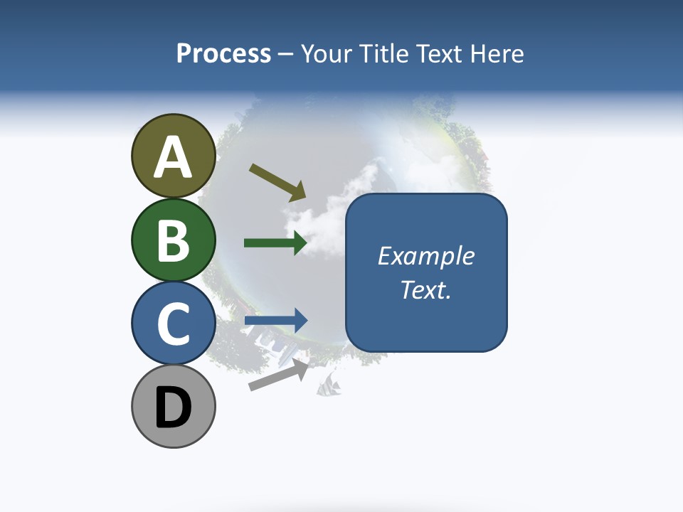 Green Sunlight Map PowerPoint Template