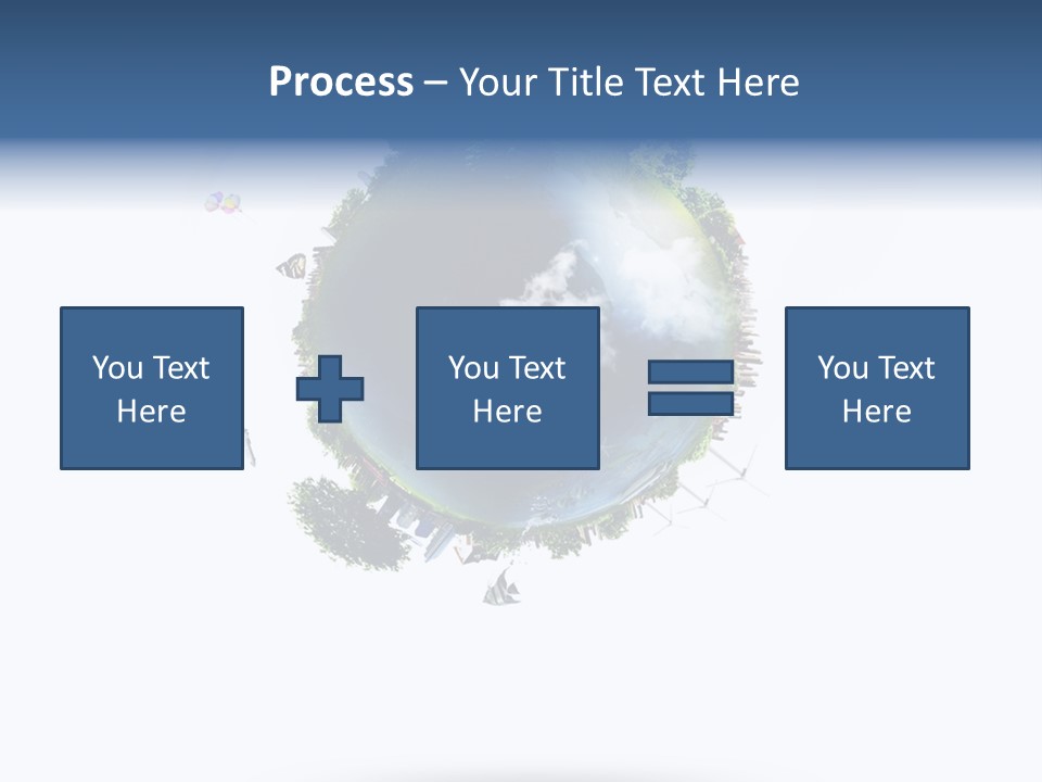 Green Sunlight Map PowerPoint Template