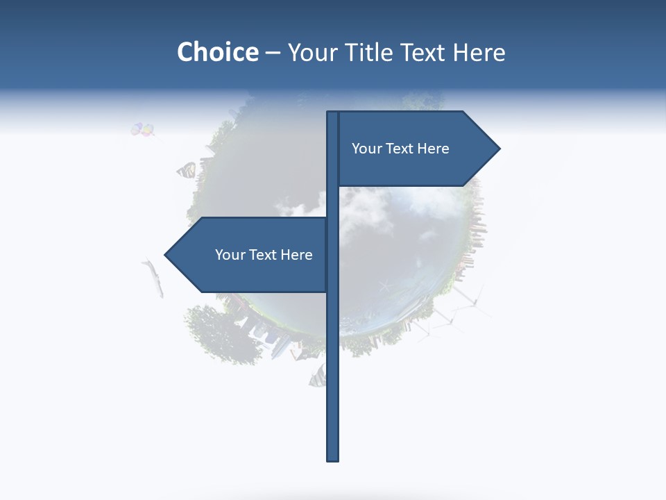 Green Sunlight Map PowerPoint Template