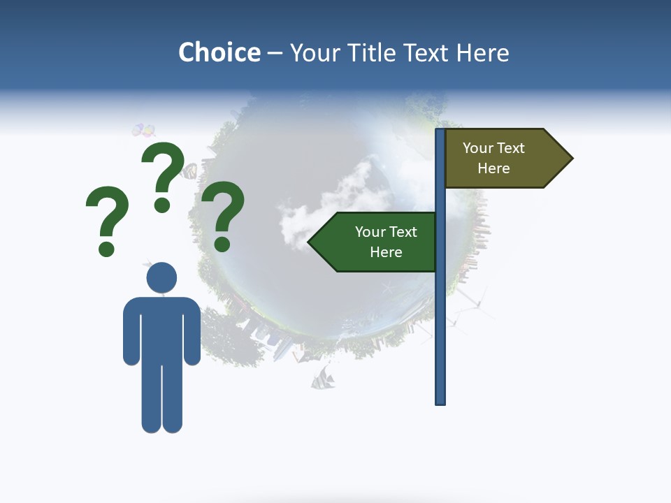 Green Sunlight Map PowerPoint Template