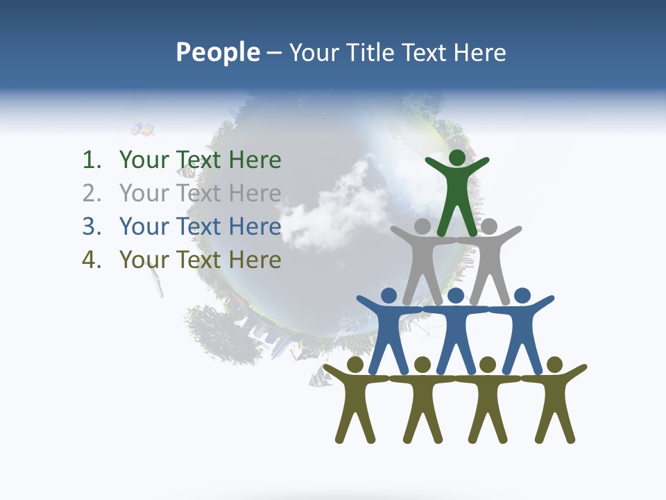 Green Sunlight Map PowerPoint Template