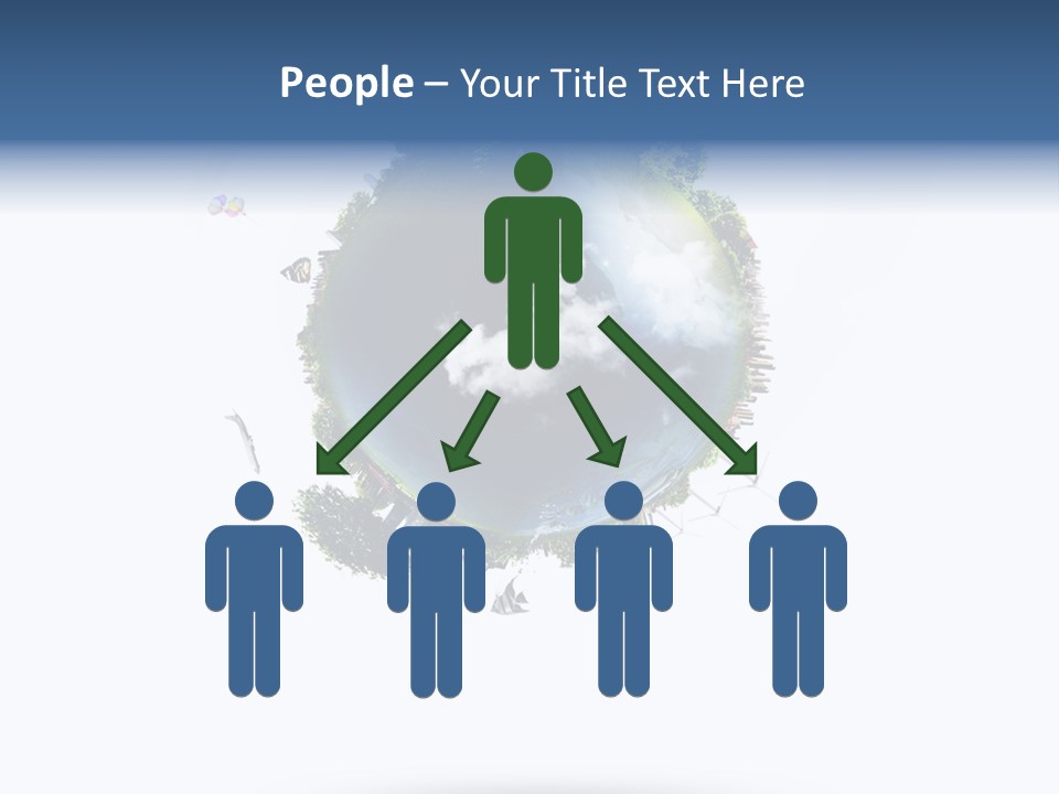 Green Sunlight Map PowerPoint Template