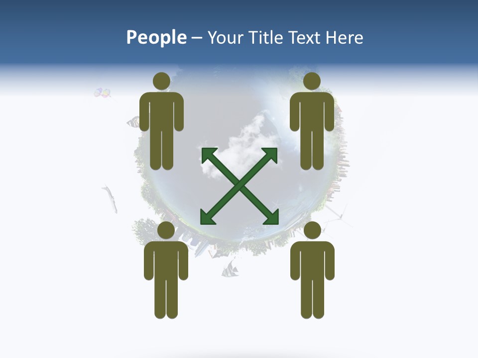 Green Sunlight Map PowerPoint Template