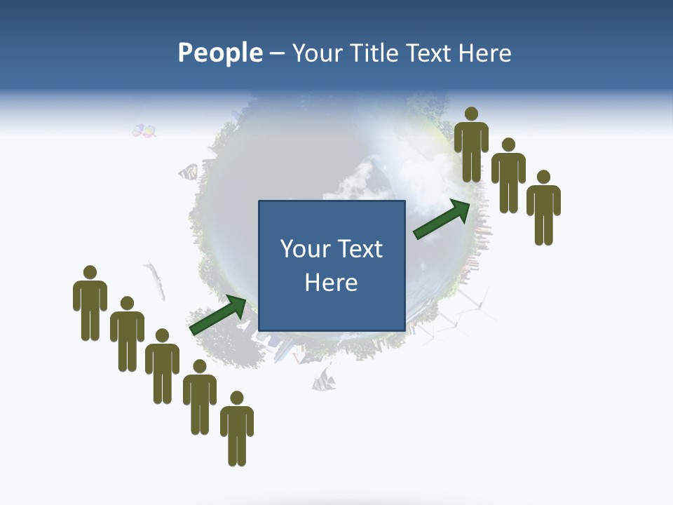 Green Sunlight Map PowerPoint Template