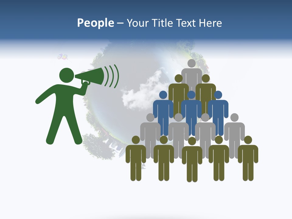 Green Sunlight Map PowerPoint Template