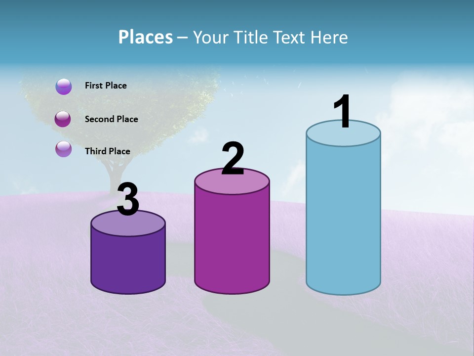 Meadow Valentines Day Tree PowerPoint Template