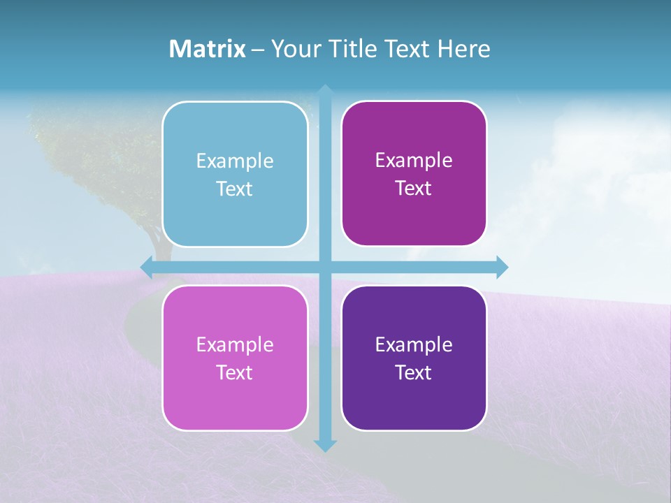 Meadow Valentines Day Tree PowerPoint Template
