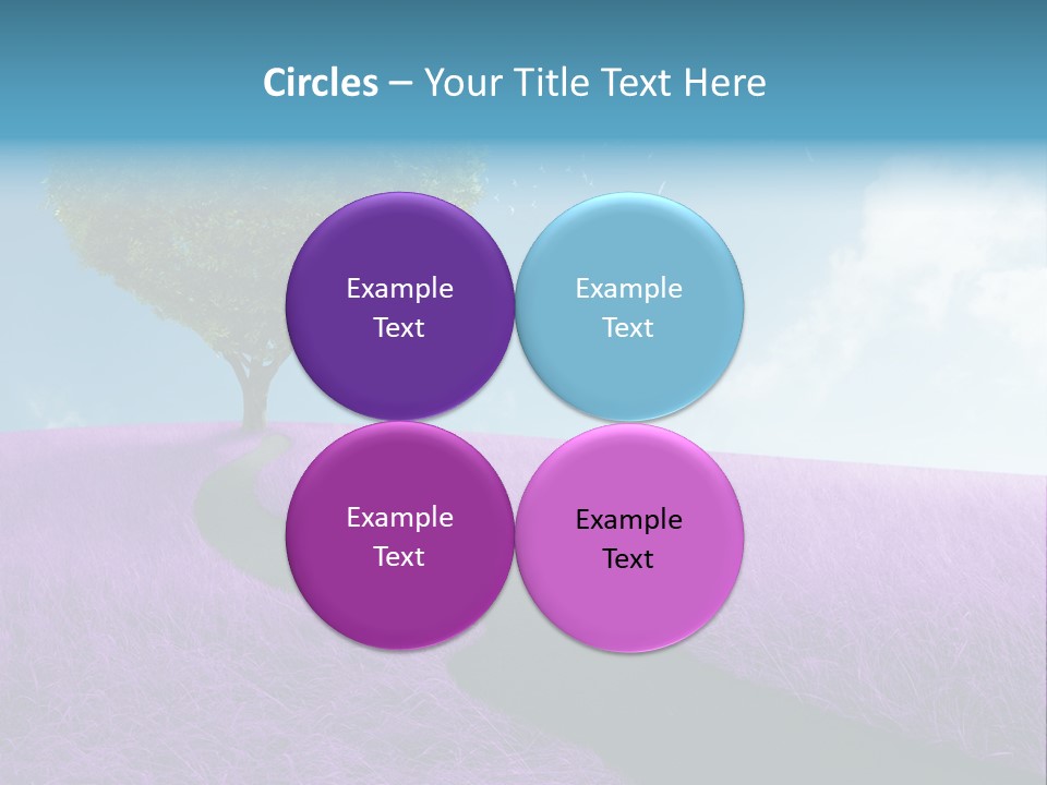 Meadow Valentines Day Tree PowerPoint Template