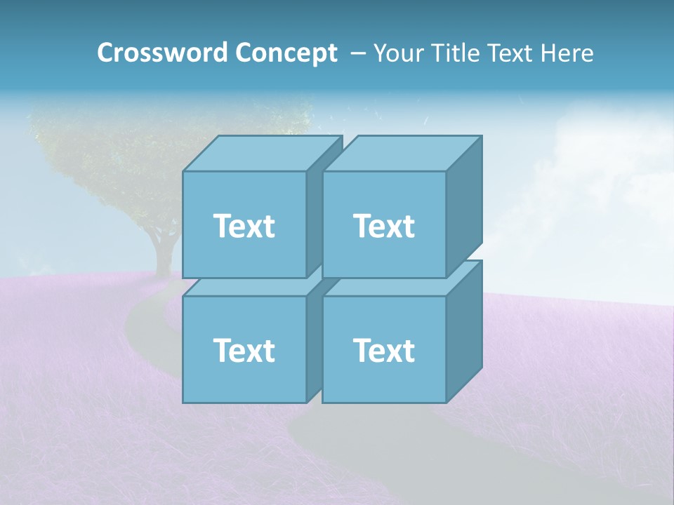 Meadow Valentines Day Tree PowerPoint Template