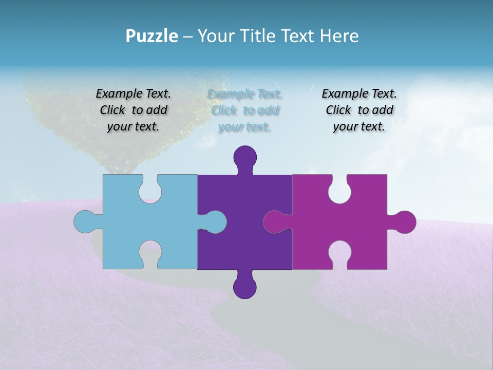 Meadow Valentines Day Tree PowerPoint Template