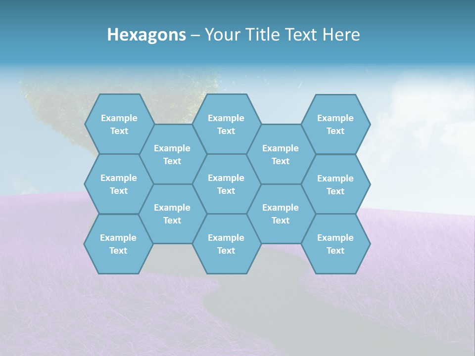 Meadow Valentines Day Tree PowerPoint Template