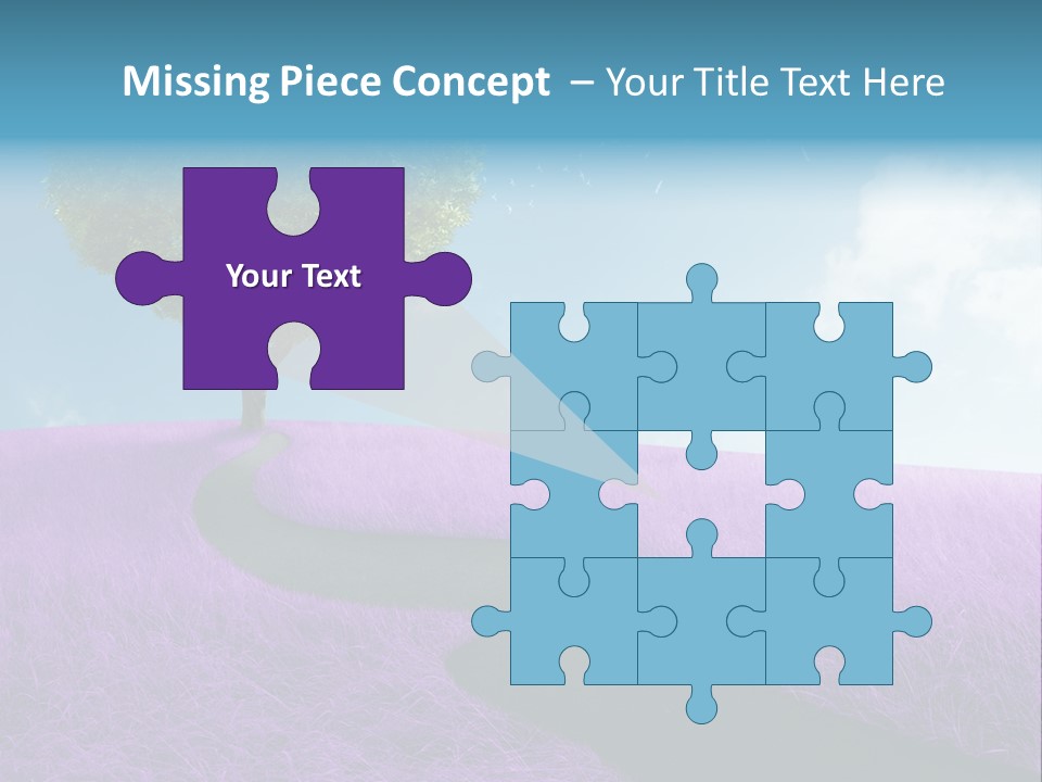 Meadow Valentines Day Tree PowerPoint Template