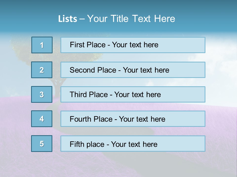 Meadow Valentines Day Tree PowerPoint Template