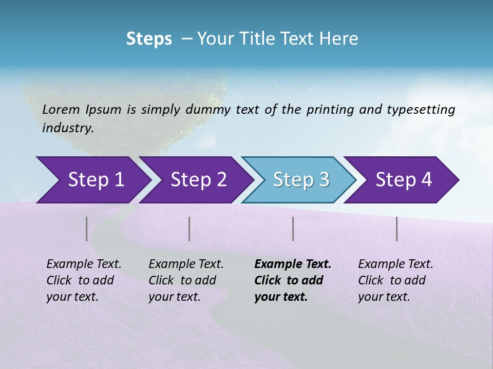 Meadow Valentines Day Tree PowerPoint Template
