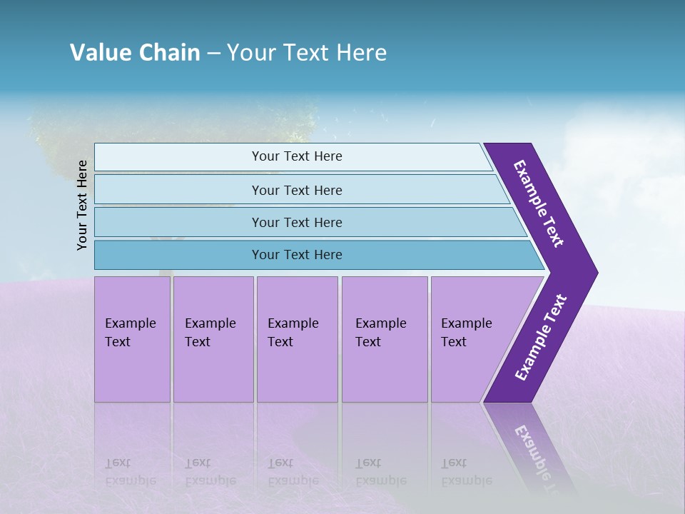 Meadow Valentines Day Tree PowerPoint Template