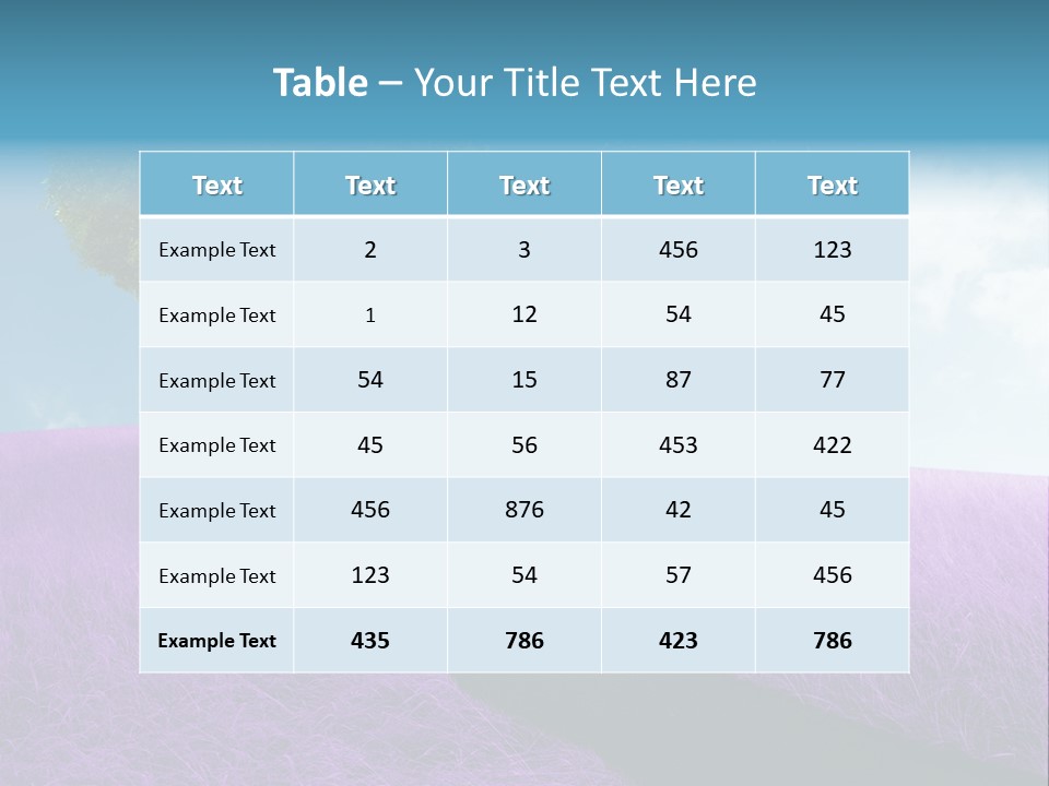 Meadow Valentines Day Tree PowerPoint Template