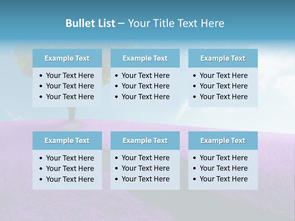 Meadow Valentines Day Tree PowerPoint Template