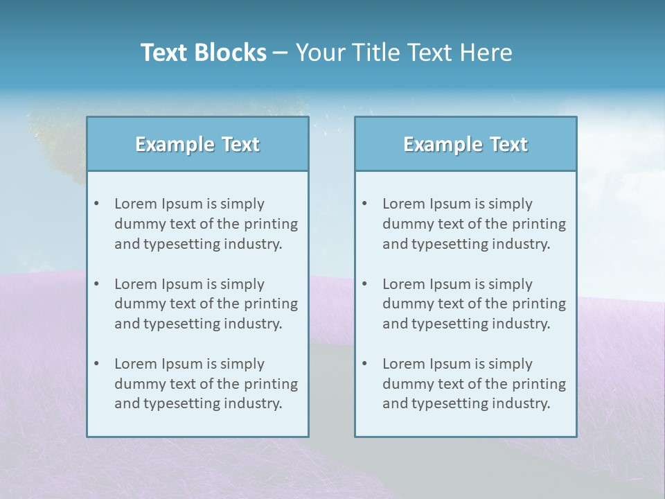 Meadow Valentines Day Tree PowerPoint Template