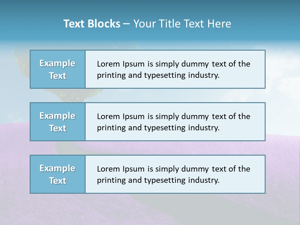 Meadow Valentines Day Tree PowerPoint Template