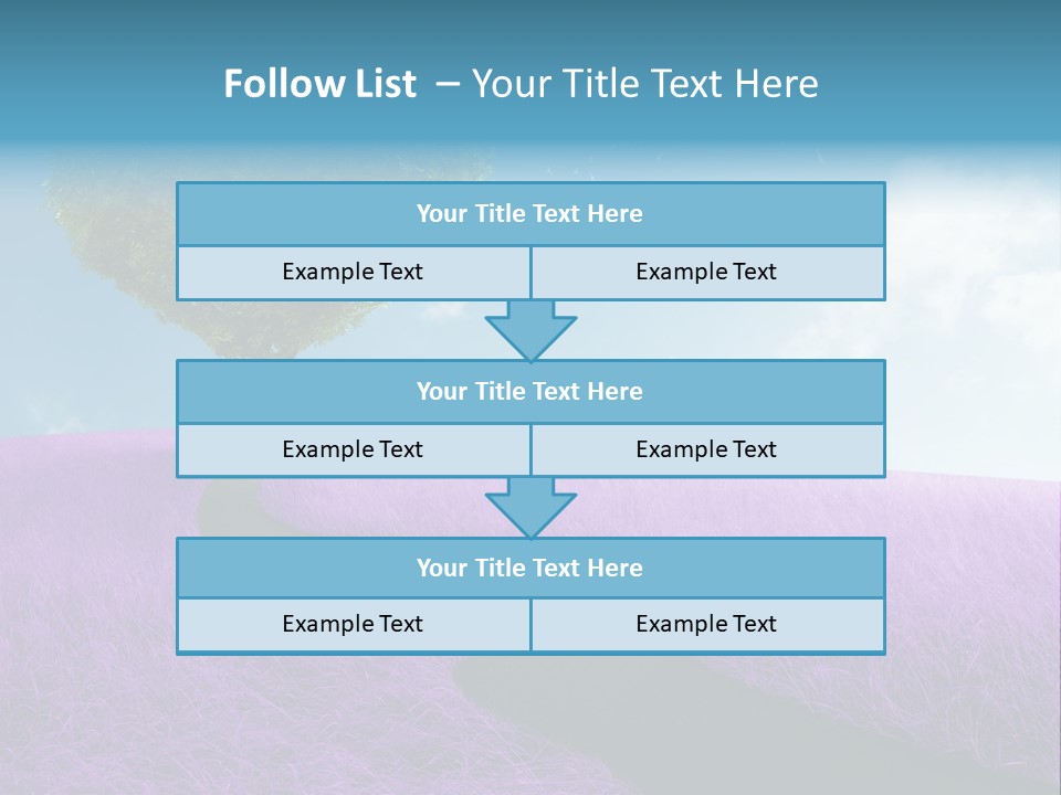 Meadow Valentines Day Tree PowerPoint Template