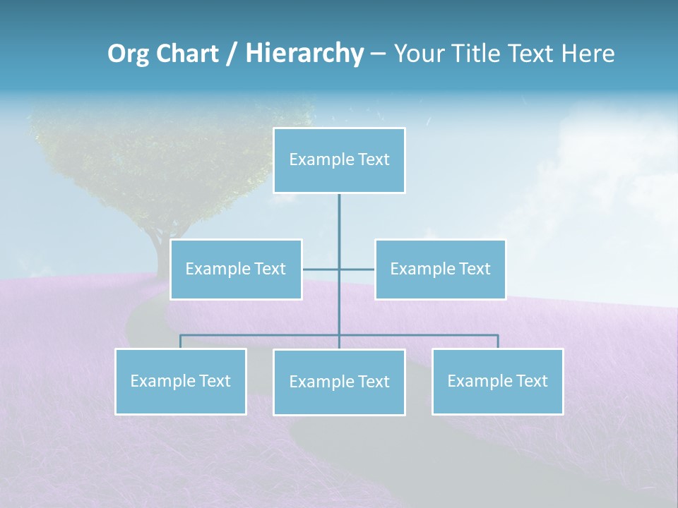Meadow Valentines Day Tree PowerPoint Template