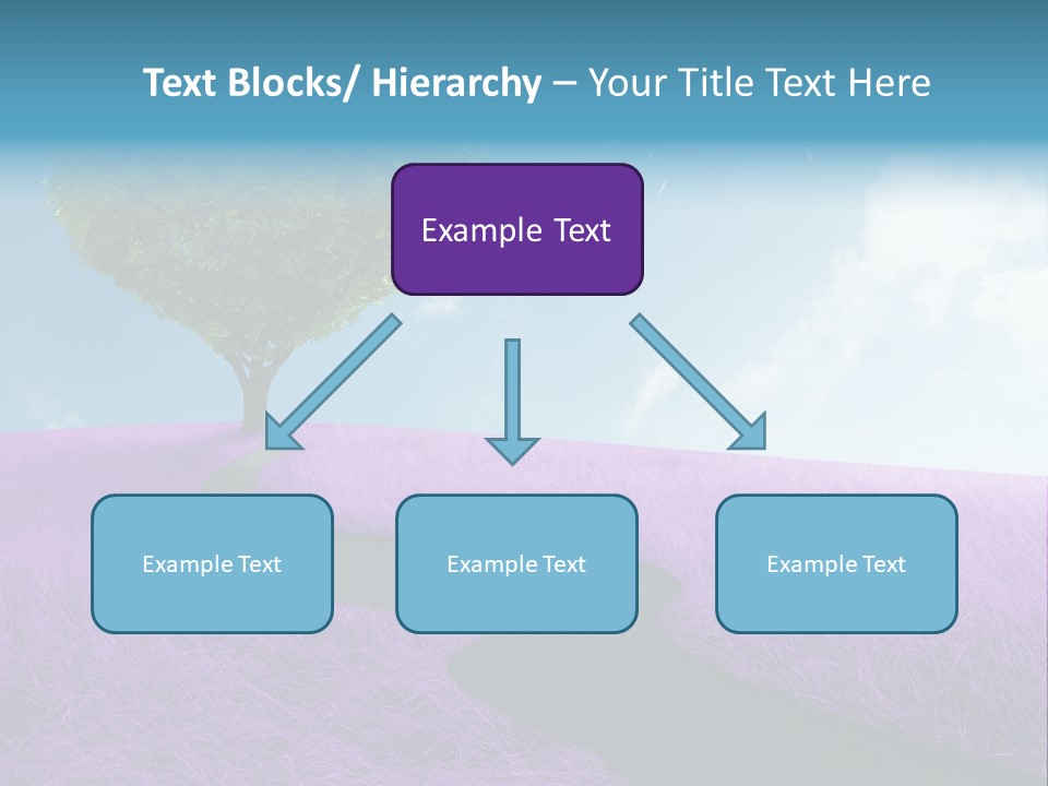 Meadow Valentines Day Tree PowerPoint Template