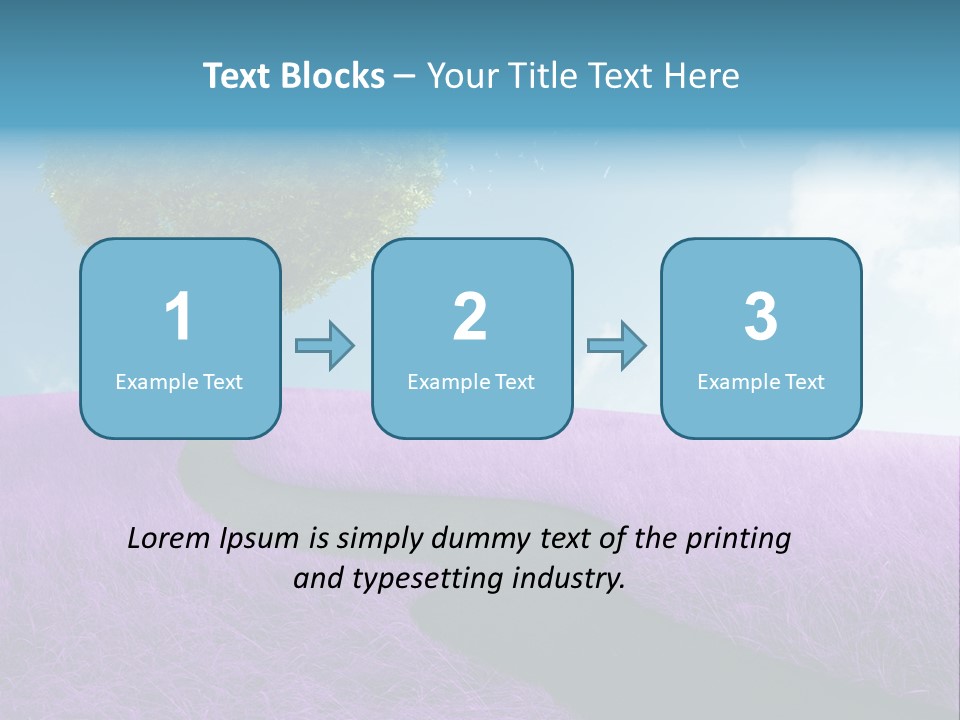 Meadow Valentines Day Tree PowerPoint Template